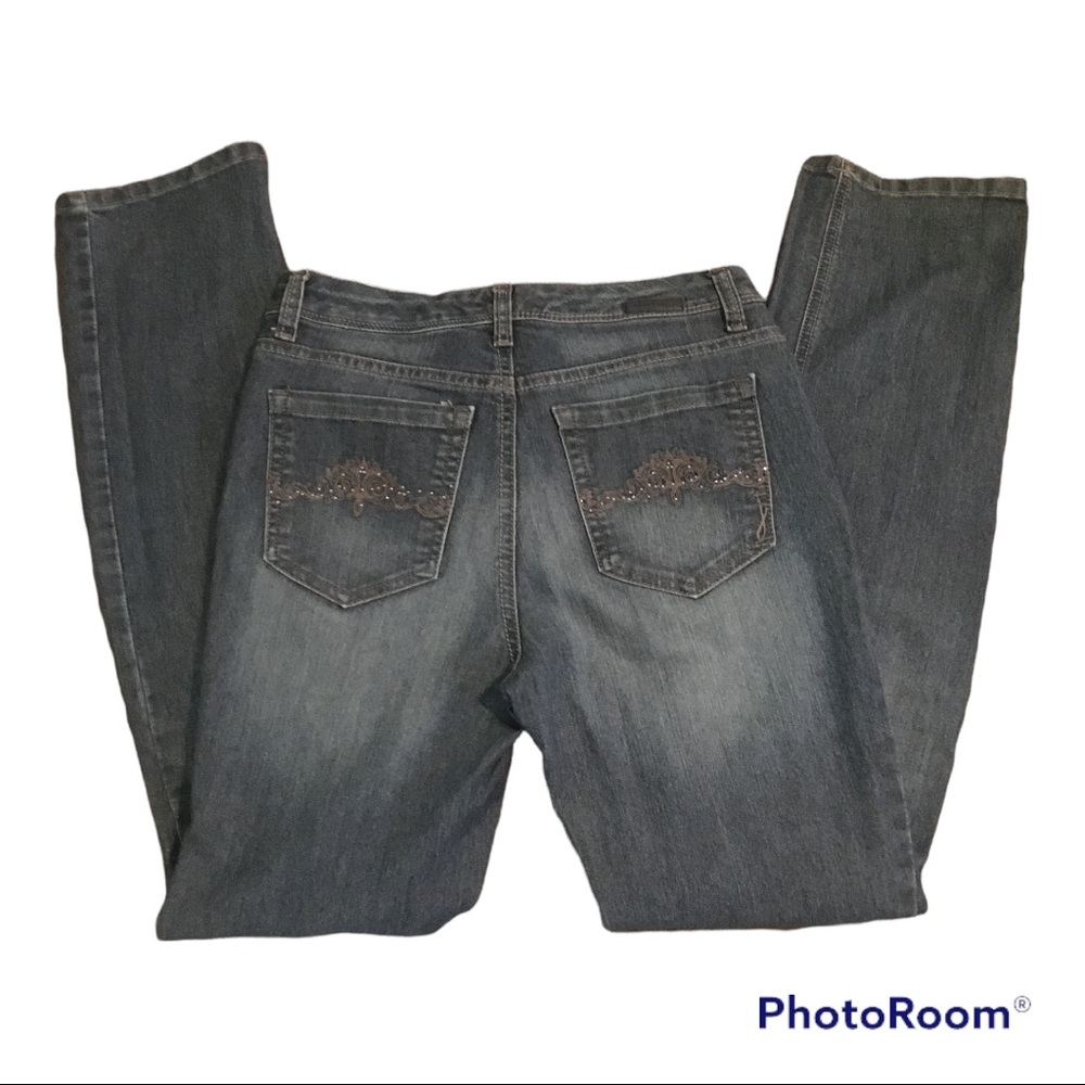 Jones New York Jeans | Lexington Mid-Rise Straight | Women’s Size 4 | Dark Blue